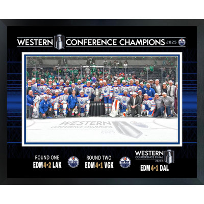Edmonton Oilers d'Edmonton encadré 16 x 20 PhotoGlass 2025