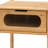 Solid Wood End Table with Storage