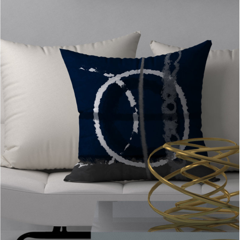 Housse de coussin carrée sensible à la bave, H 24 po x l 24 po
