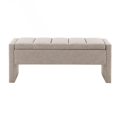 Modern Bed End Bench with Storage,Upholstered Large Foot Rest Stool, Comfy Window Vanity Bench for Living Room,Bedroom,Dorm,Coffee Table,Linen