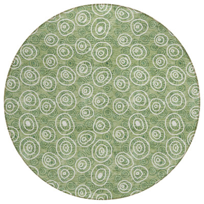Washable Geometric Indoor / Outdoor Rug