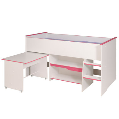 Lit mezzanine simple avec matelas Parisot