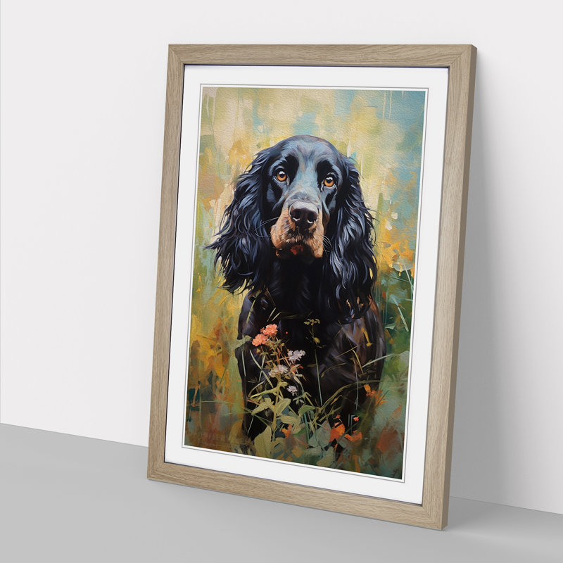 Single Picture Frame Print on Wood, Oak Framed, 46cm H x 34cm W