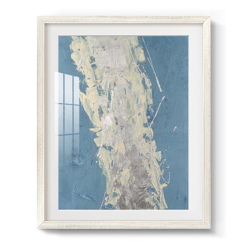 Printed Retro Fling I -Framed Print, 19.5" H x 16.5" W, White