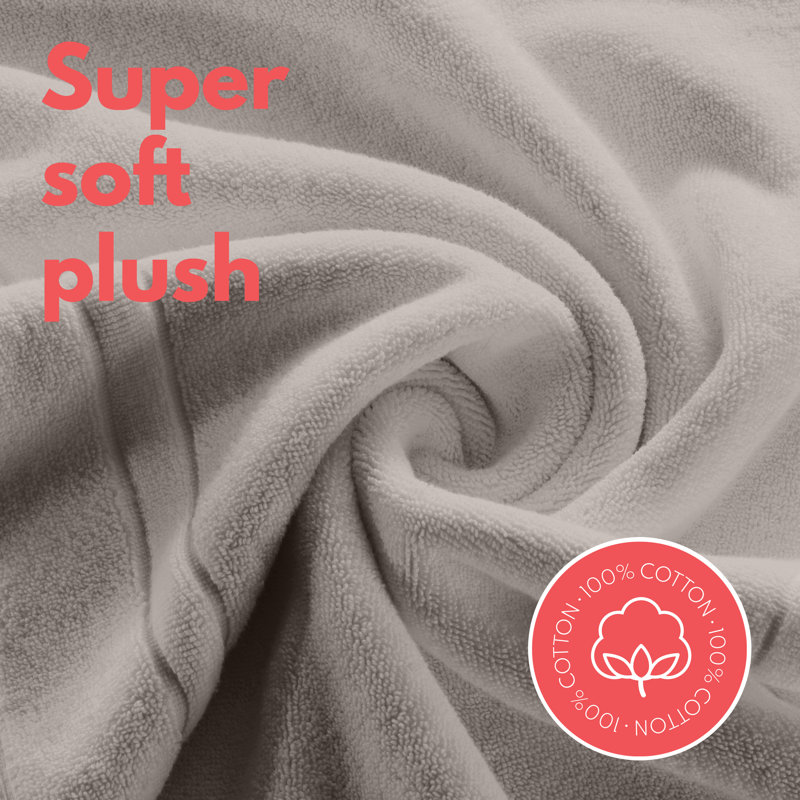 Tapis de bain 100% coton Patonai, 17", Gruau