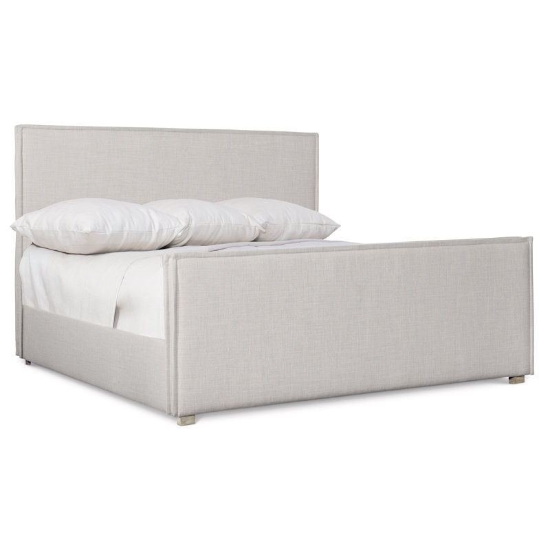 Sawyer Upholstered Panel Bed, Greige, Queen