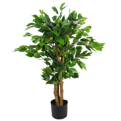 Evergreen 90cm Faux Ficus Tree in Pot Liner