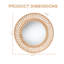 Miroir mural en rotin naturel Munson