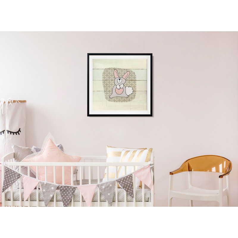Art de lapin Kenefic Woodland Creatures, H 30,5 po x l 30,5 po x P 1,5 po, Encadré dans du plastique noir