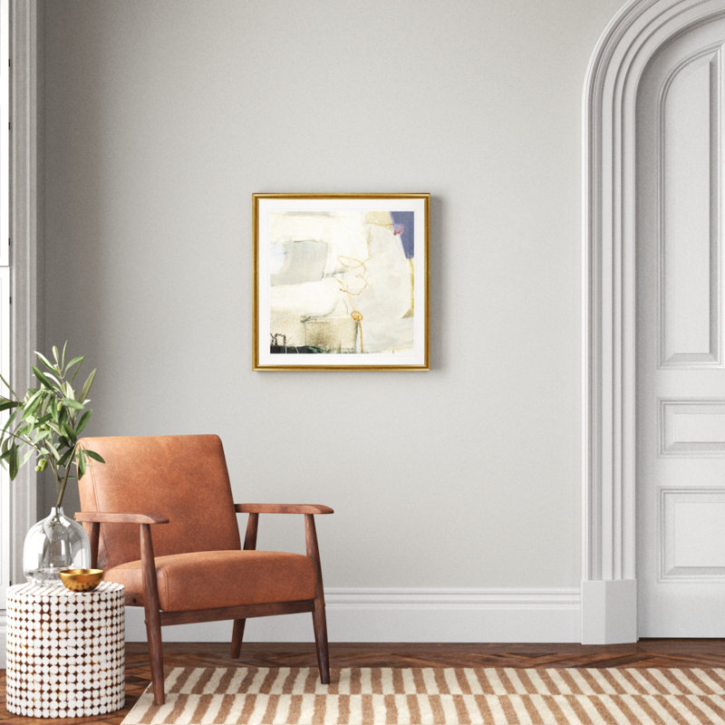 Pique I - reproduction sur toile, H 26,5 po x l 26,5 po x P 1,5 po, Cadre doré