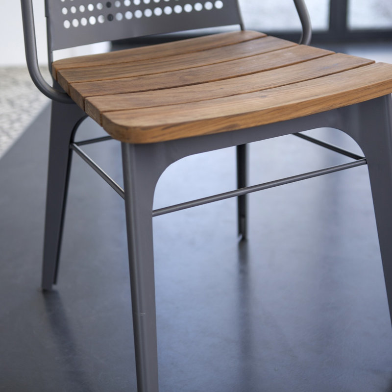 Tuscany 44cm H Side Chair in Grey, Anthracite