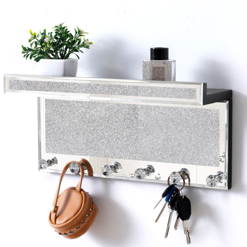 Highvale Handmade Wall Key Hook with Mirror