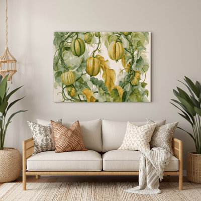 Légumes, art mural vert Luffa Luffa