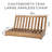Arrin 42'' Wide Rectangular Teak Patio Sectional with Sunbrella® Cushions-1385833685