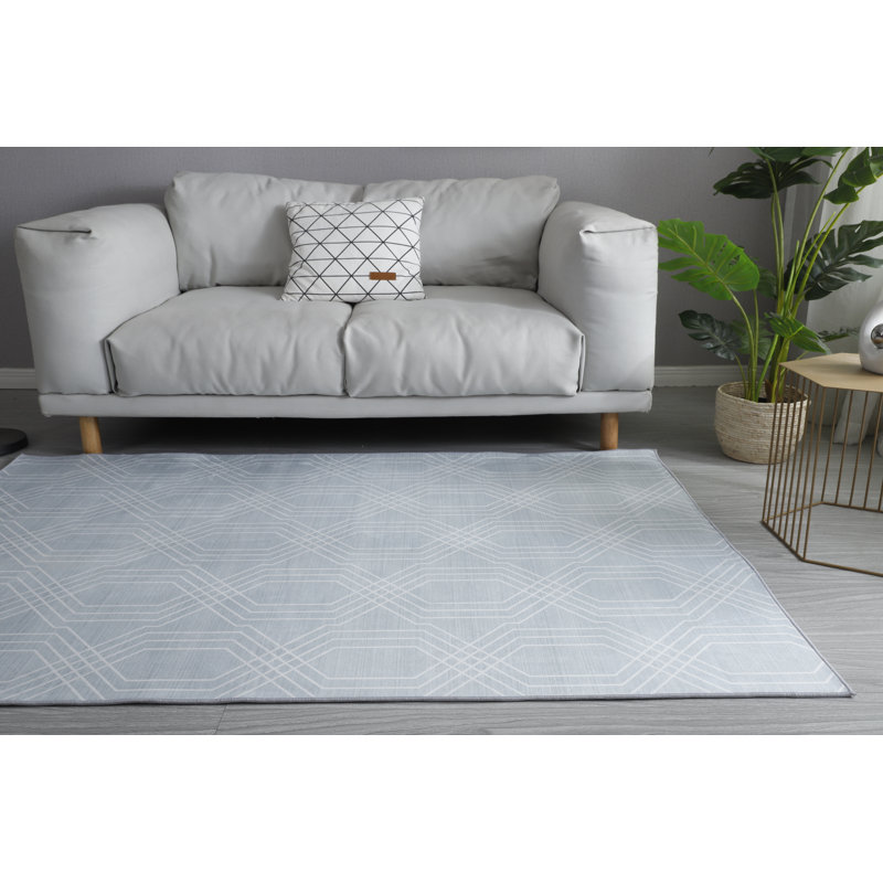 Eswer Geometric Indoor Rug, Rectangle 4' x 6'