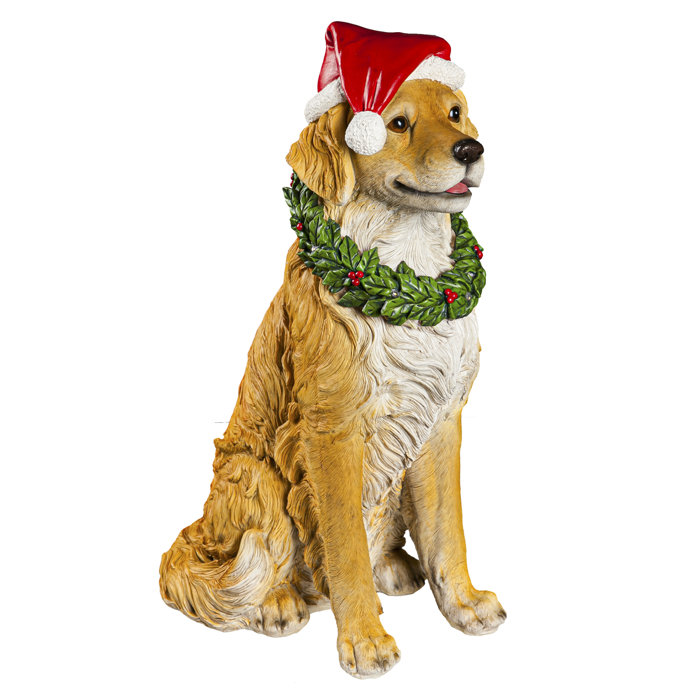 The Holiday Aisle® Einoras Dogs Garden Statue | Wayfair