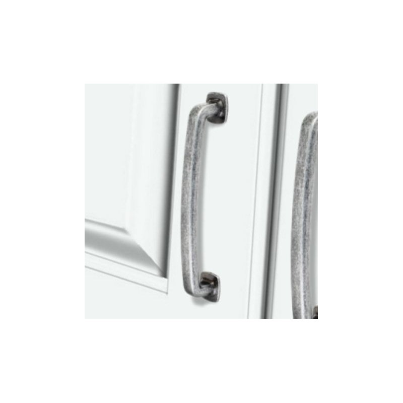 Belcastel I Bar Pull, Distressed Antique Silver, 6 5/16"