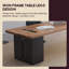 Bureau rectangulaire en bois massif 86,61 po-129961394