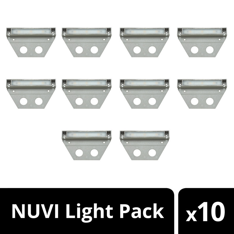 Nuvi Low Voltage Hardwired Deck Light Pack, Titanium
