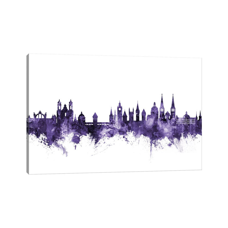 Lucerne, Switzerland Skyline by Michael Tompsett - 1 Piece Wrapped Canvas Wall Art, 30.48 cm H x 45.72 cm W