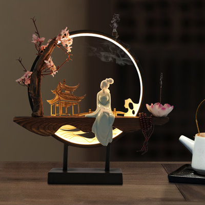 Fortunat Waterfall Ceramic Reflow Incense Burner Holder