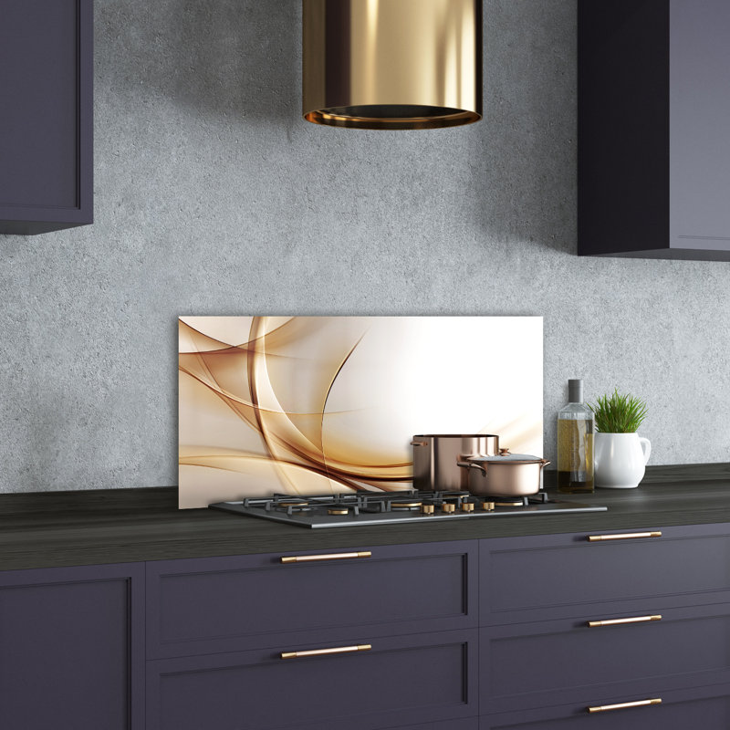 Amoreta 50cm W x 100cm L Glass Peel and Stick Panel