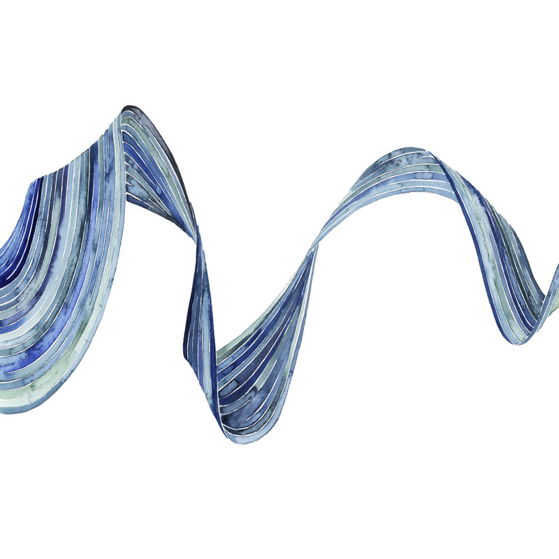 Blue Rush I by Grace Popp - Wrapped Canvas Print, 51cm H x 76cm W
