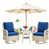 Navy Blue Cushion/Beige Frame selected