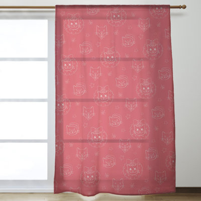 Sheer Single Curtain Panel