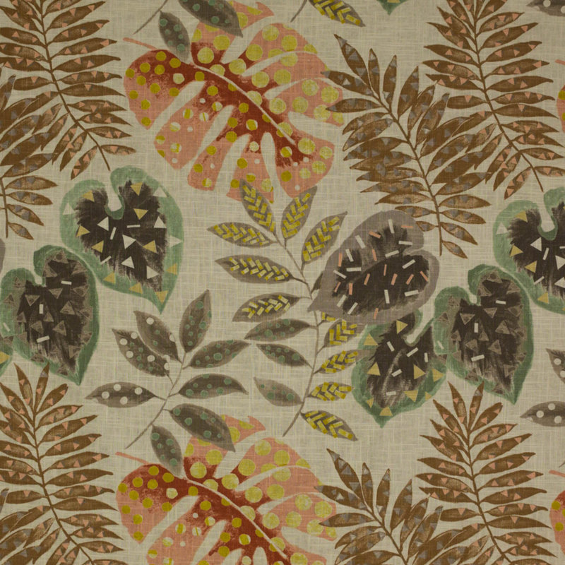 Prive Tropix Fabric, Coral