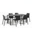 6 - Person Plastic Patio Dining Set Rectangular Table-107225070