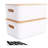 2-pack storage bins with bamboo lids plastic storage containers