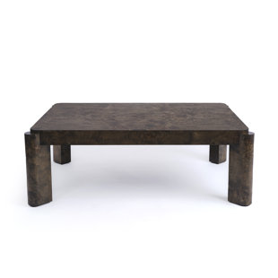 Jakus Coffee Table Dark Burl Luxury Maple Burl Wood Modern Coffee Table For Contemporary Living Room Decor