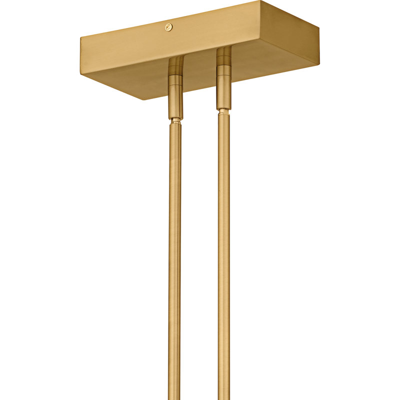 Alarcon Integrated LED  Linear Chandelier, Brushed Gold