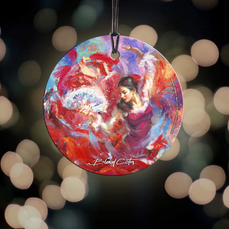 Décoration de cercle en starfire blend flamenco dancer