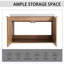 Meuble-lavabo moderne 72 "avec lavabo et armoire latérale - Elegant Furniture Cabinetry-1461058980