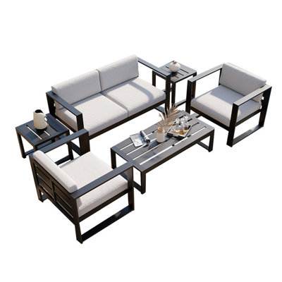 Canapé d'extérieur en aluminium pour terrasse