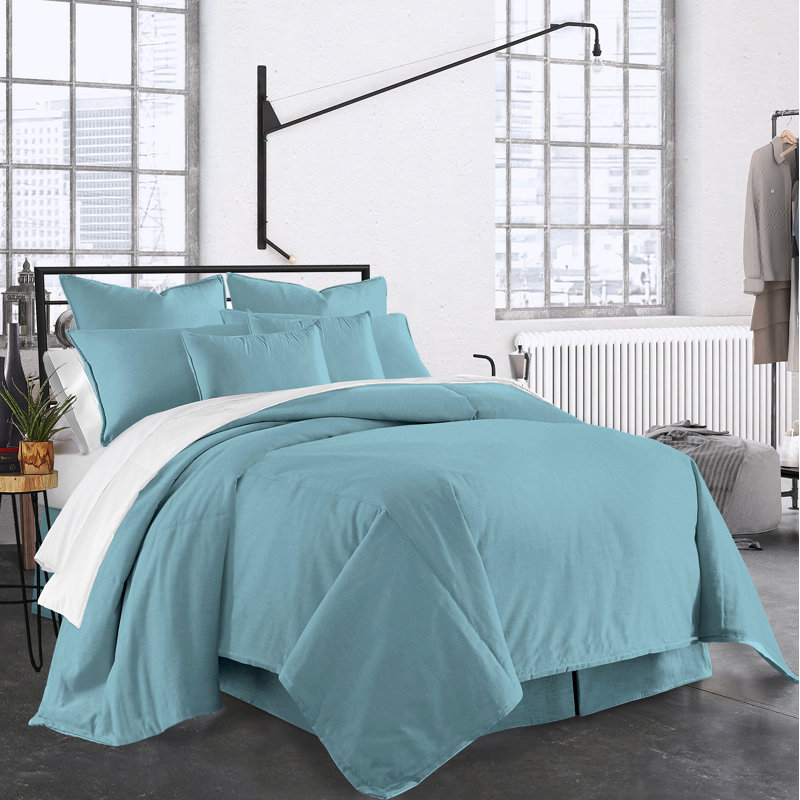 Carter Comforter Set, Full Comforter + 2 Shams + 2 Throw Pillows, Red