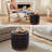 Round Ottoman With Storage, 360° Rotatable Stool, Hidden Storage Ottoman For Living Room-1890684485