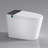 Modern Smart Toilet With Bidet Seat Builtin, Intelligent Toilet  Auto Open/Close Seat, Foot Sensor, LED Display,Night Light, Warm Water & Dryer,White-124934877