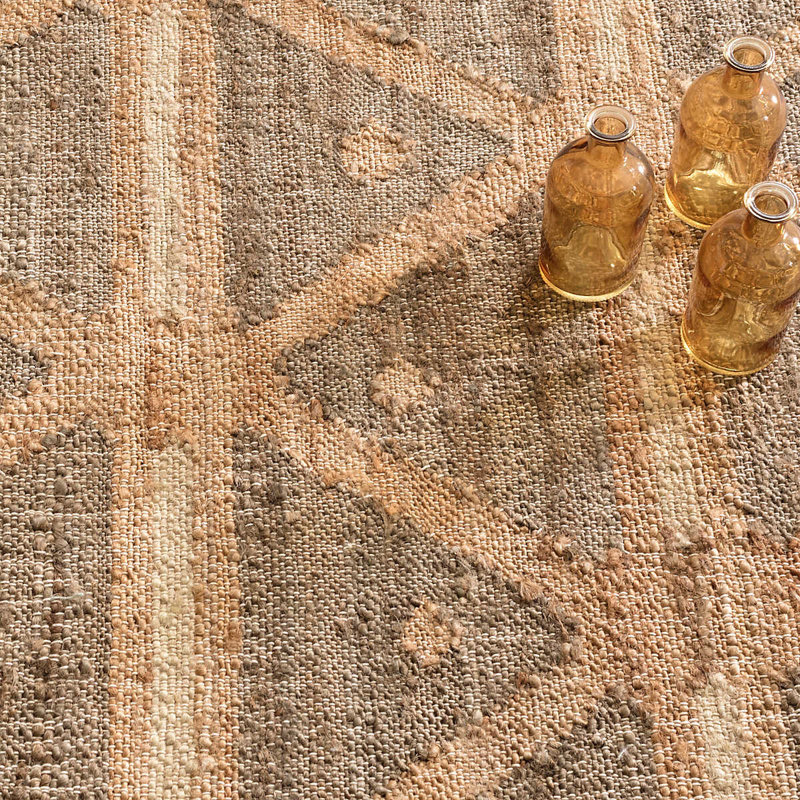 Rumi Handwoven Jute Rug, Rectangle 4' x 6'