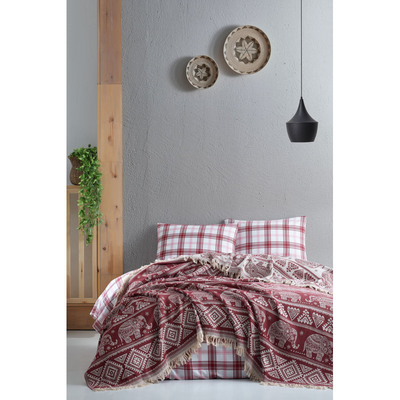 Throw Blanket, Claret Red