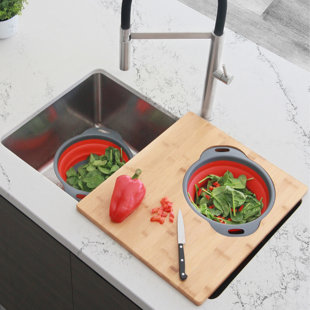 Bamboo Over-the-Sink Expandable Cutting Board