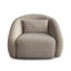 Chaise d'appoint pivotante en faux alpaga Lena