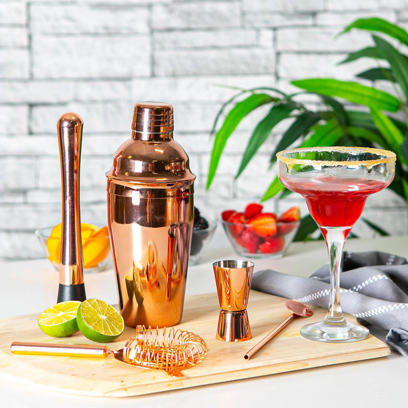 Margarita Cocktail Shaker Set, Rose Gold