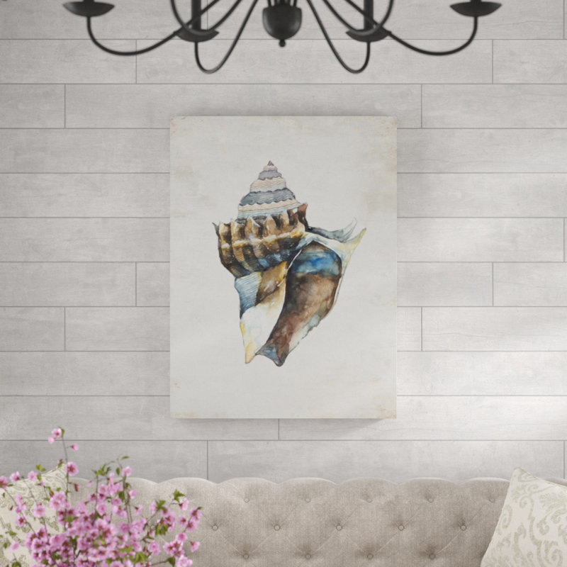 «Shell Compilation I» par Beverly Fuller - Peinture, H 54 po x l 40 po x P 1,5 po, Extérieur