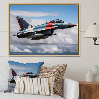 Avion de chasse militaire II sur toile