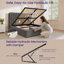 Upholstered Lift Up Storage Ottoman Bed-842515012-842515015