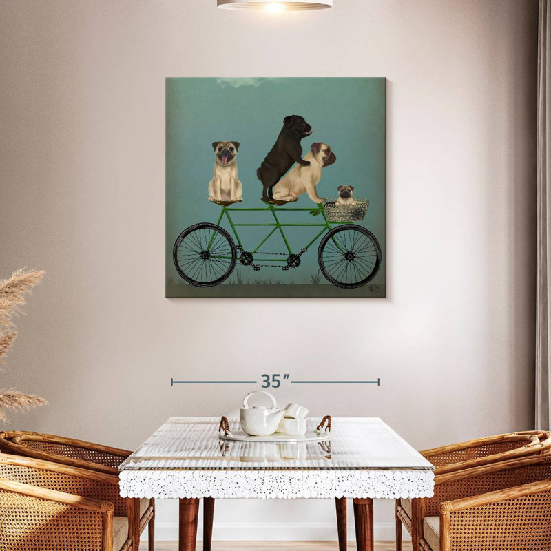 Brampt Pug Tandem, 36" H x 36" W