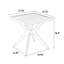 Table en aluminium coulé